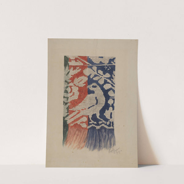 Jacquard Coverlet (Detail) by Ralph N. Morgan