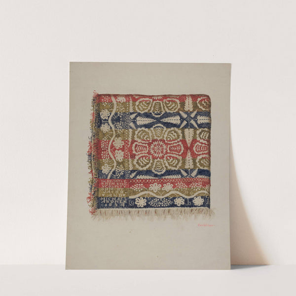 Jacquard Coverlet by Eva Wilson