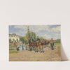 Jagdgesellschaft vor dem Schloss by Wilhelm Velten