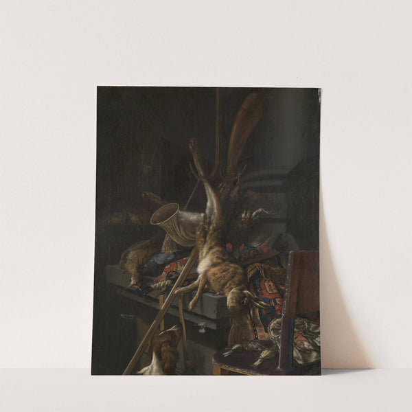 Jagdstilleben mit totem Hasen by Cornelis Lelienbergh