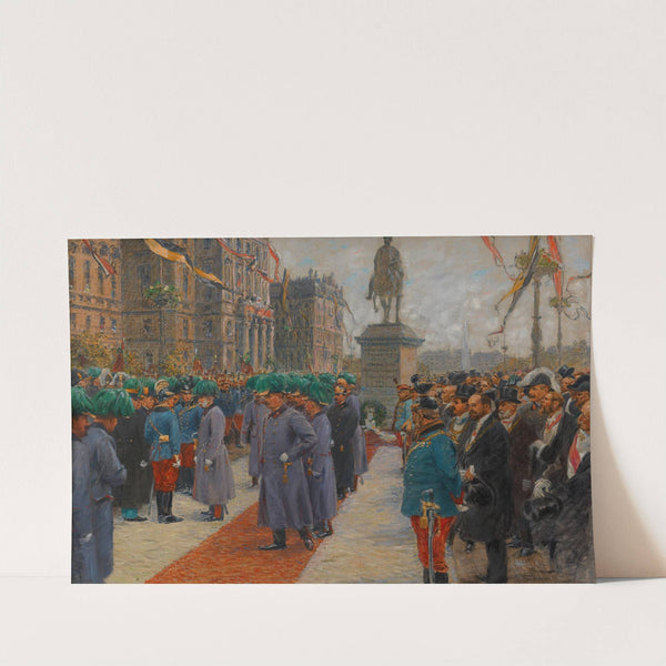 Jahrhundertfeier der Völkerschlacht von Leipzig vor dem Schwarzenberg-Denkmal (1913) by Wilhelm Gause