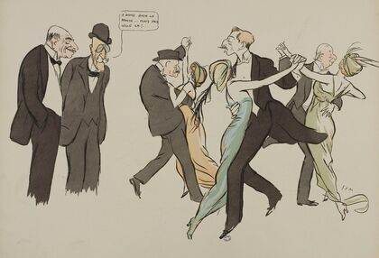J’aime bien la danse…mais celle-lÃ  !; Comte NapolÃ©on Gourgaud, J Hennessy, M Ephrussi, Baron E de Rothschild, comte B de Valon
