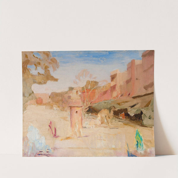 Jaipur – street. From the journey to India (1907) by Jan Ciągliński