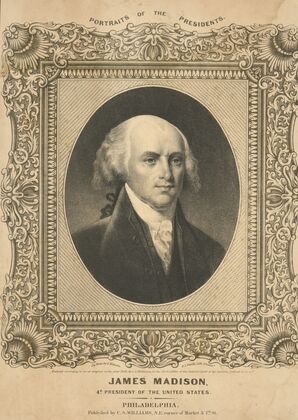 James Madison, 4th President of the United States. (1846)
