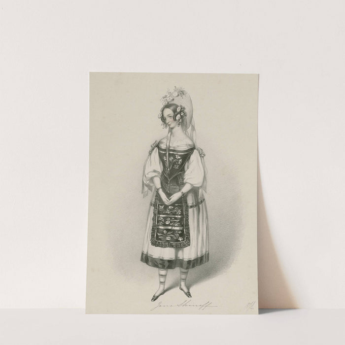 Jane Shirreff Amilie in Haines’ The love test (1838) by Richard James Lane
