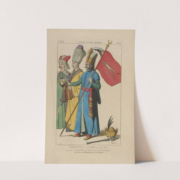 Janissaire de la garde du sultan tiré de l&#039;histoire des Turcs de Chalcondyle. Autres personnages Ottomans by Raphaël Jacquemin