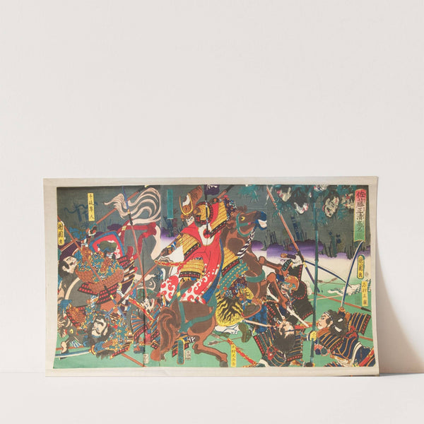 Japanese Woodblock (c. 1860) by Toyohara Kunichika