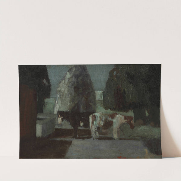 Jardín bajo la luna o Quietud en la quinta by Pedro Figari