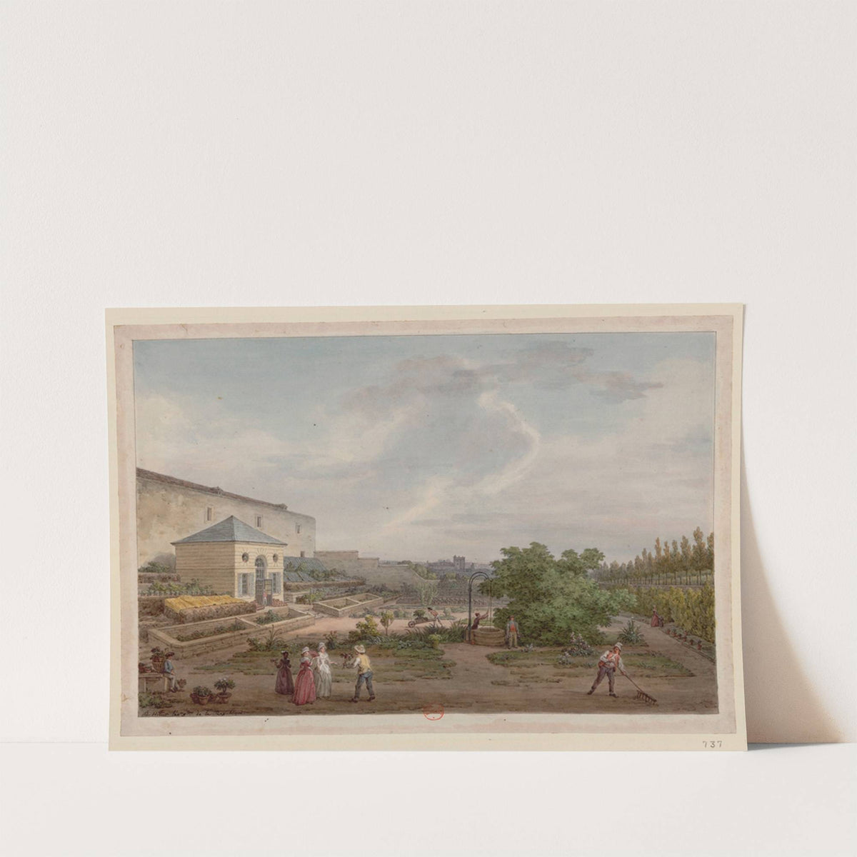 Jardin du Roy. Les serres (1794) by Jean-Baptiste Hilaire