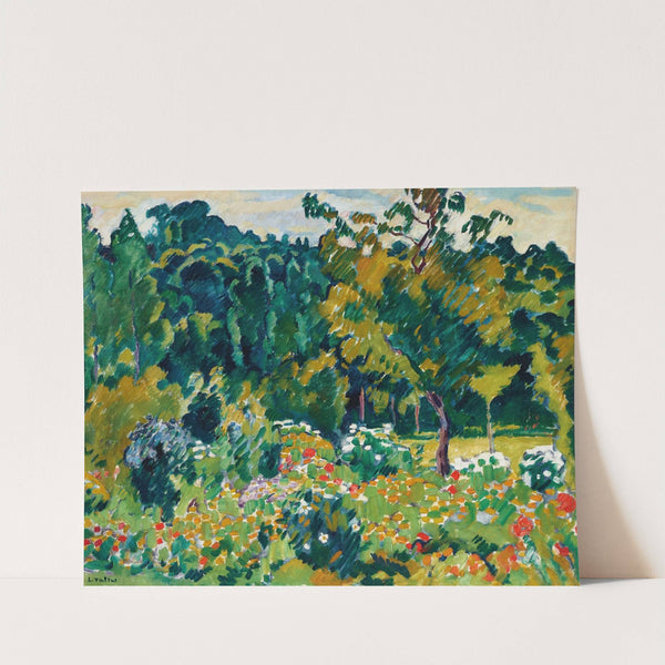 Jardin fleuri à Choisel (circa 1930) by Louis Valtat