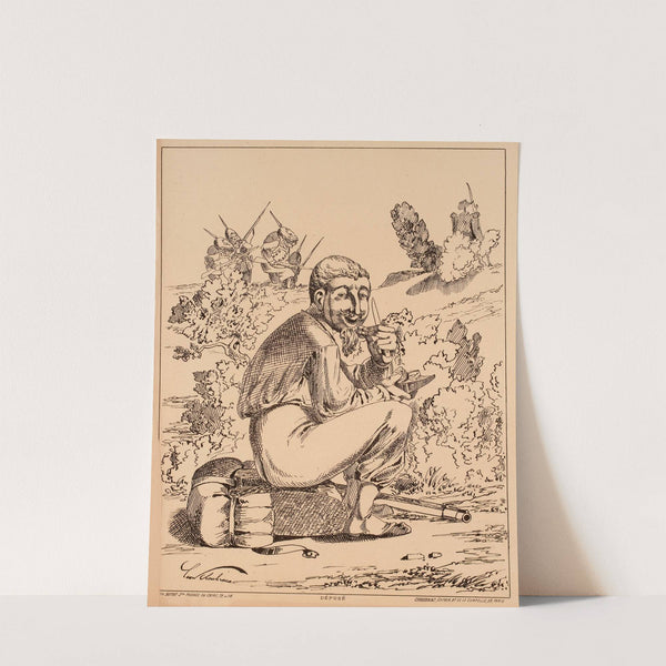 J&#8217;carde les prunes pour l&#8217;dessert by Léon Choubrac