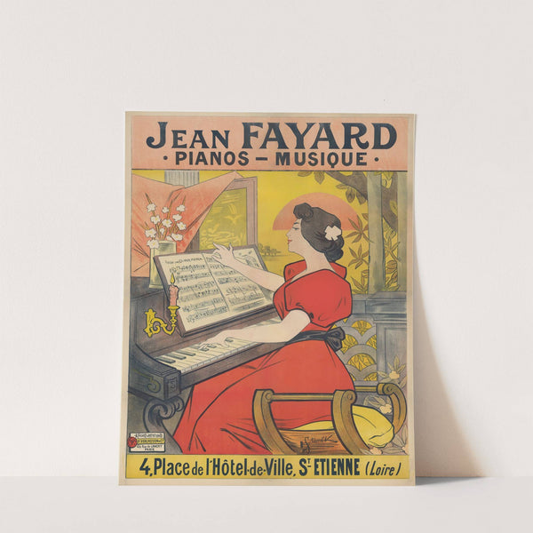 Jean Fayard. Pianos – Musique. 4, place de l’hôtel de ville, St Etienne (Loire) (1900) by Emanuel Stanek