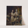 Jean-Pierre Dantan (1800-1869), dans son atelier, modelant le buste de Lépaulle by François-Gabriel-Guillaume Lépaulle