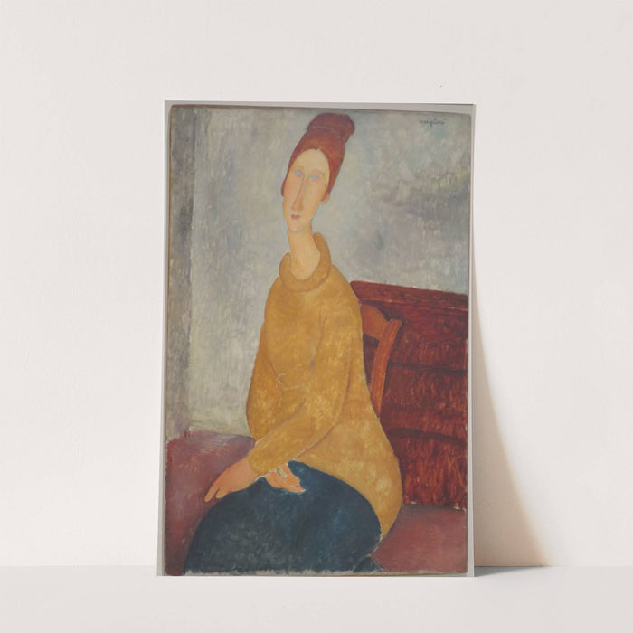 Jeanne Hébuterne in yellow sweater (1918) by Amedeo Modigliani