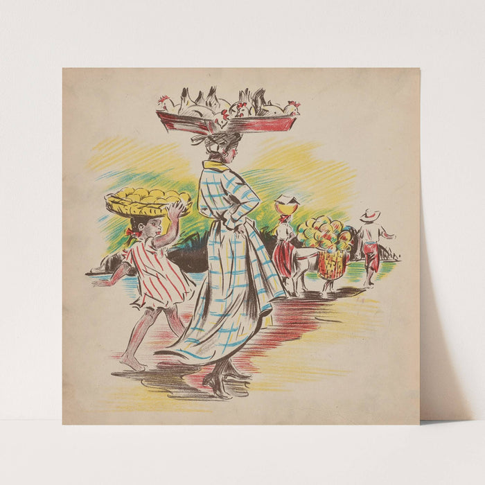 Jeanne-Marie Goes to Market pl5 (1938) by Sari