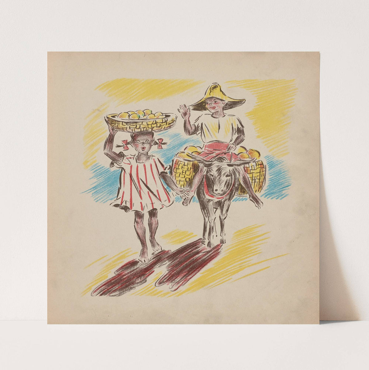 Jeanne-Marie Goes to Market pl6 (1938) by Sari