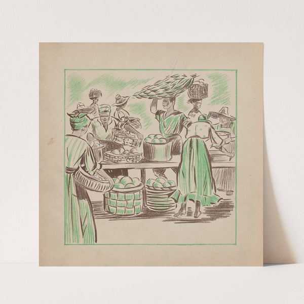 Jeanne-Marie Goes to Market pl7 (1938) by Sari