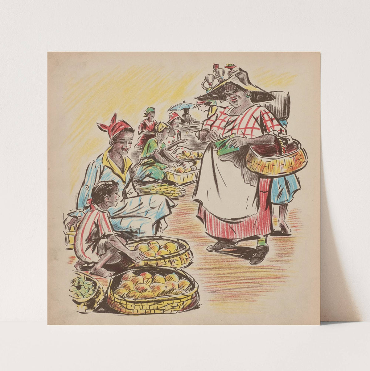Jeanne-Marie Goes to Market pl8 (1938) by Sari