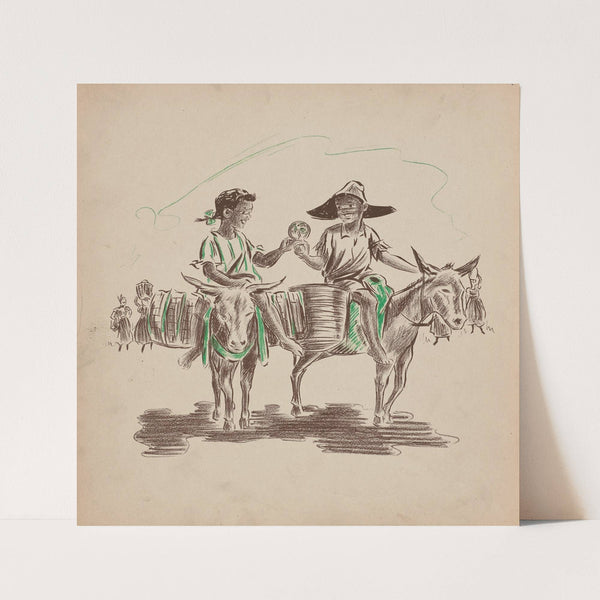 Jeanne-Marie Goes to Market pl9 (1938) by Sari