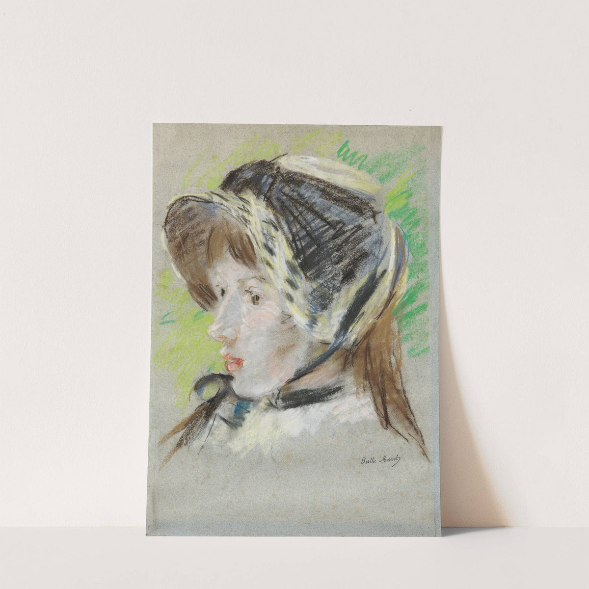 Jeanne Pontillon À La Capeline (1844) by Berthe Morisot