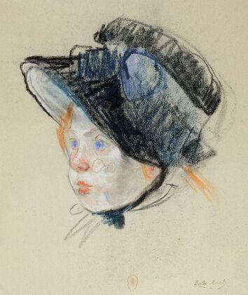 Jeannie en chapeau de velours