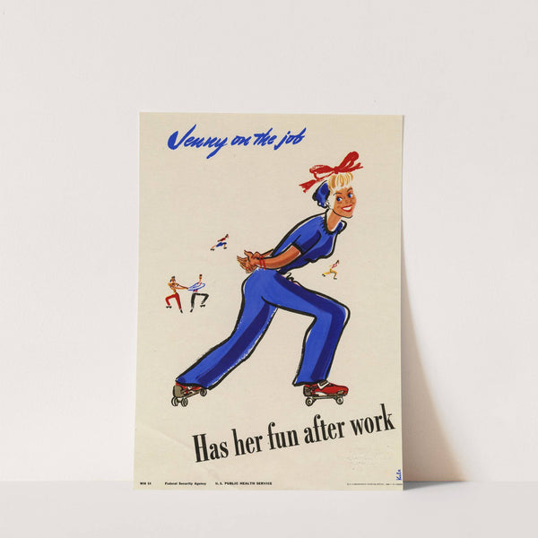 Jenny on the job has her fun after work (1943) by Kula Robbins