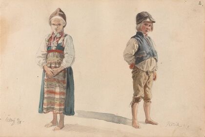 Jente, Utby; gutt, Rättvik (1852)