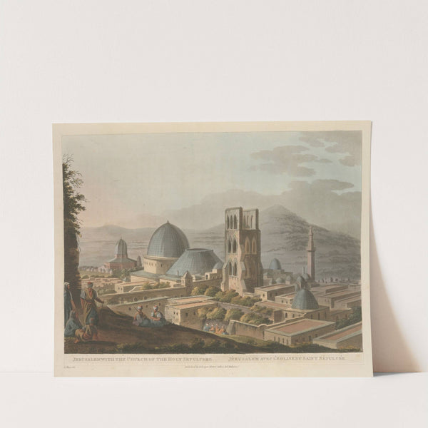 Jerusalem with the Church of the Holy Sepulchre by Luigi Mayer