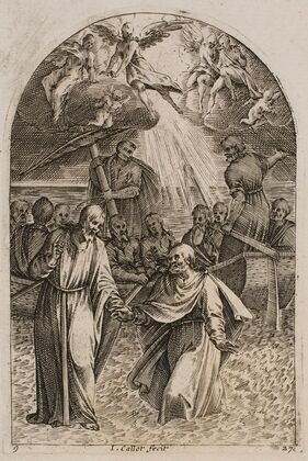 Jesus and St. Peter Walking on the Water (1611)