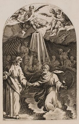 Jesus and St. Peter Walking on the Water. (1611)