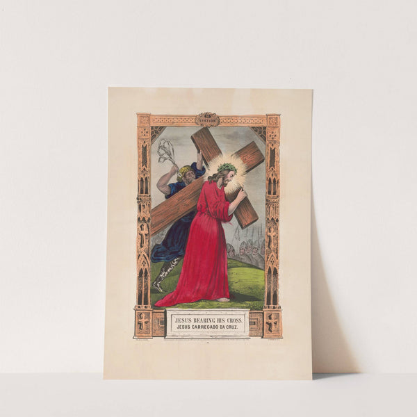 Jesus bearing his cross (1848) by Currier & Ives.
