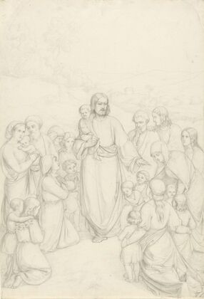 Jesus blesses the children (1842)