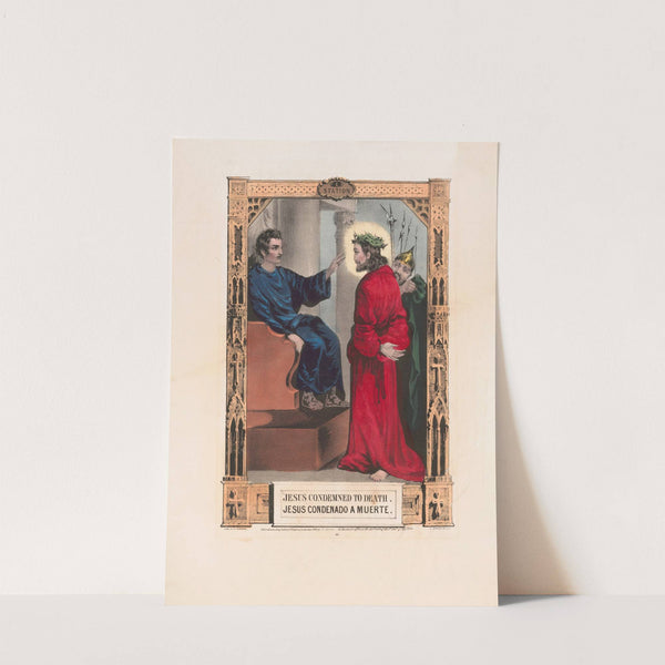 Jesus condemned to death (1848) by Currier & Ives.