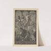 Jesus Driving the Moneychangers from the Temple (1919) by Eric Gill