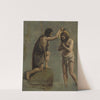 Jésus et Saint-Jean (étude pour &#039;Le baptême du Christ&#039;) by Jean-Baptiste-Camille Corot
