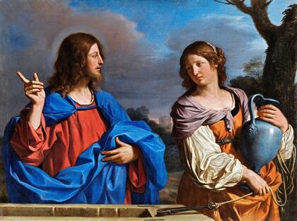 Jesús Y La Samaritana En El Pozo