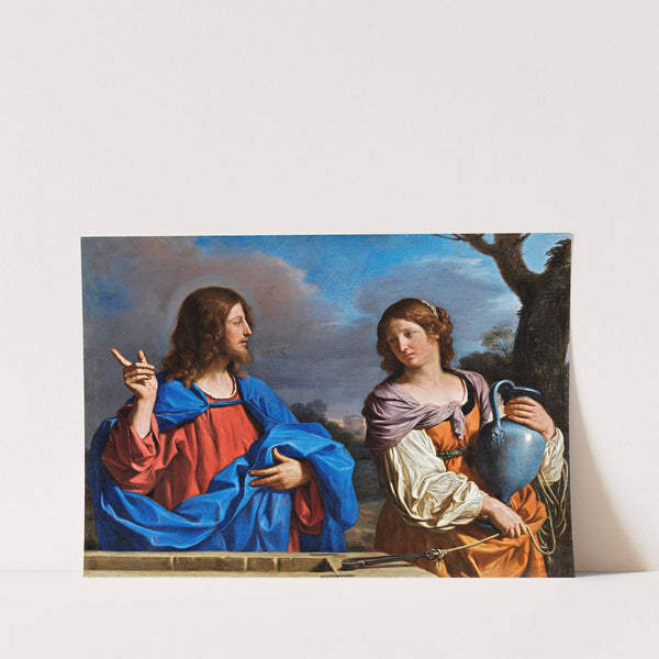 Jesús Y La Samaritana En El Pozo by Guercino