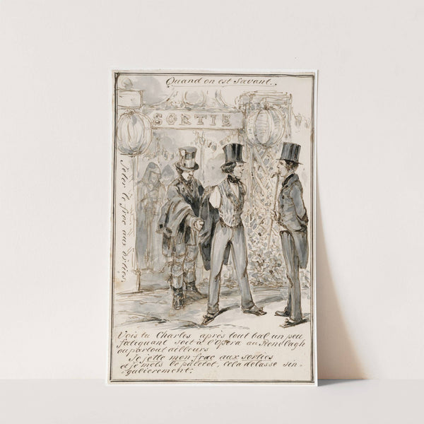 Jeter le froc aux sorties, jonge man na het bal by Pieter van Loon