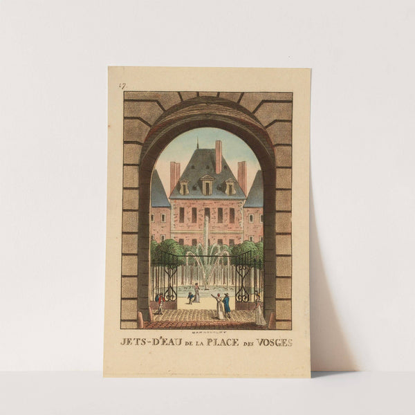 Jets-d’eau de la place des Vosges (1810) by Louis Lecoeur ou Le Coeur