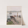Jetty, Travemünde by Hans Gude