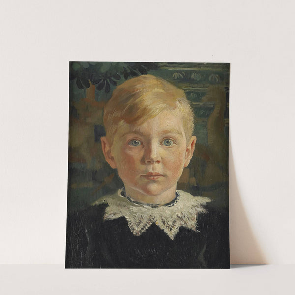 Jeugdportret van Joseph Luns (1914) by Huib Luns