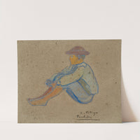 Jeune breton assis by Charles Filiger