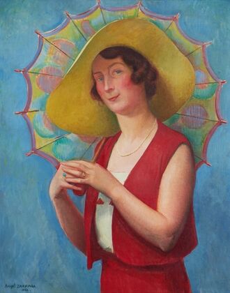 Jeune femme Ã  l’ombrelle