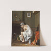 Jeune femme à sa toilette by Jean-Alphonse Roehn