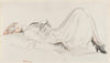 Jeune femme allongée