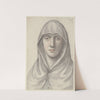 Jeune femme portant un voile, vue de face by Nicolas Lagneau