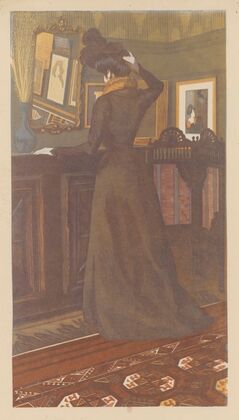 Jeune femme se recoiffant – Mlle Marcolesco, belle-sœur de l’artiste (1899) — size preview
