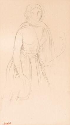 Jeune femme vue de face