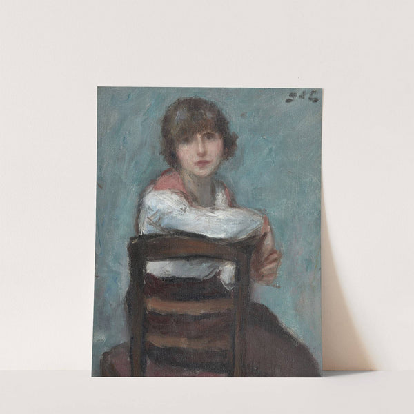 Jeune fille à la chaise by Georges d&#039;Espagnat