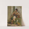 Jeune Fille À L’éventail by Frederick Arthur Bridgman